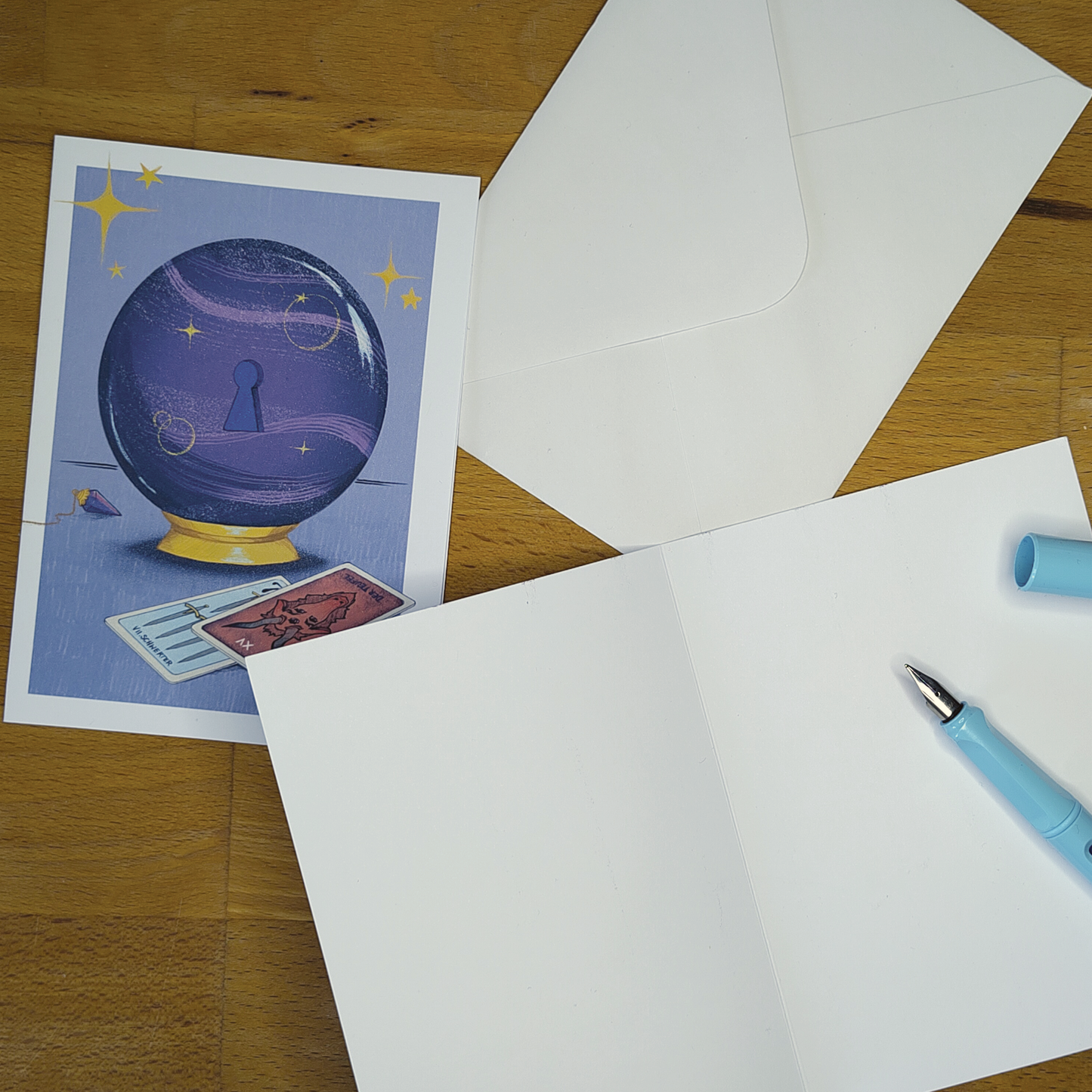 Tarot and Crystall Ball | A6 - Greeting Card with Envelope