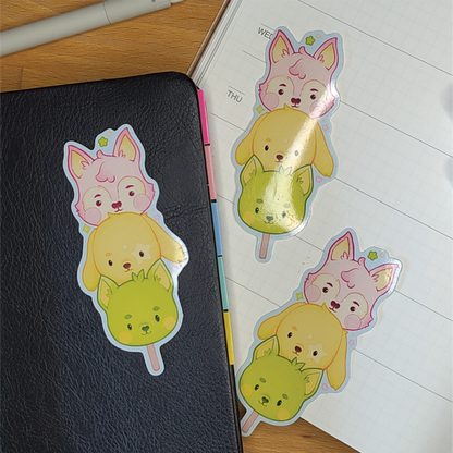 Sweet & Sour Dango Sticker | Peawo, Starbby & Limca