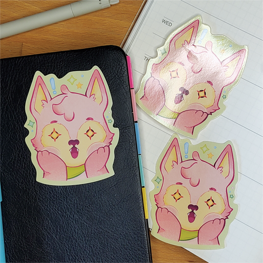 Sparkly Eyes Sticker | Peawo
