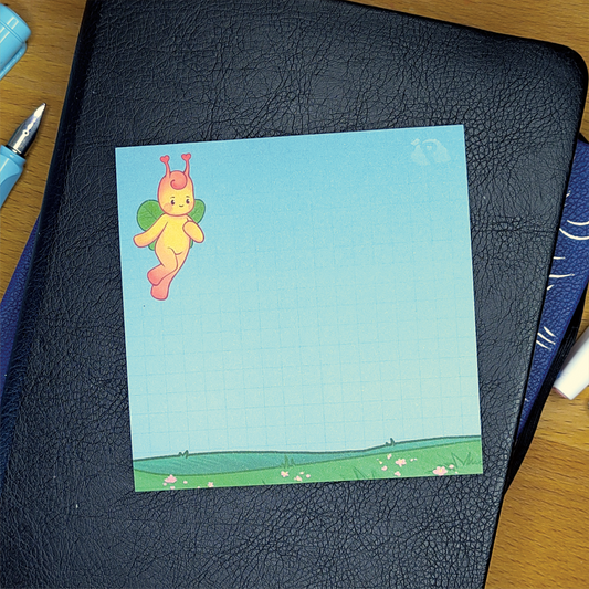 Magofi Breezy Meadow Notepad | Square - Grid