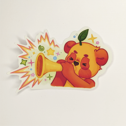 Colorful Trumpet Sticker | Marilda