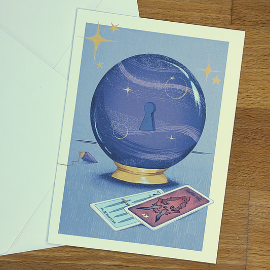 Tarot and Crystall Ball | A6 - Greeting Card with Envelope